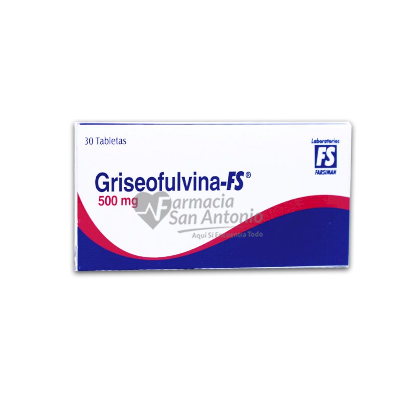 GRISEOFULVINA 500MG X 30 TABS