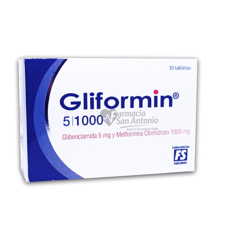 GLIFORMIN 5/1000MGX 30 CAP