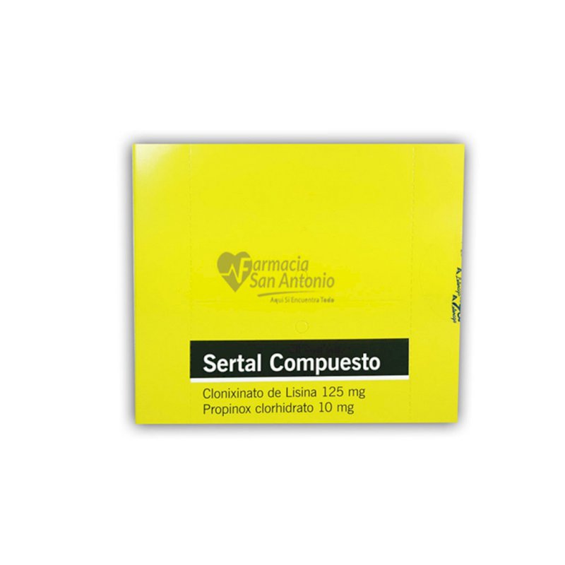 SERTAL COMPUESTO 10MG X 200 $