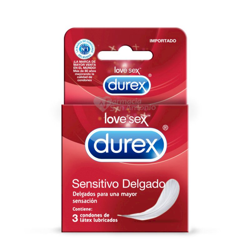 DUREX SENSITIVO DELGADO X 3