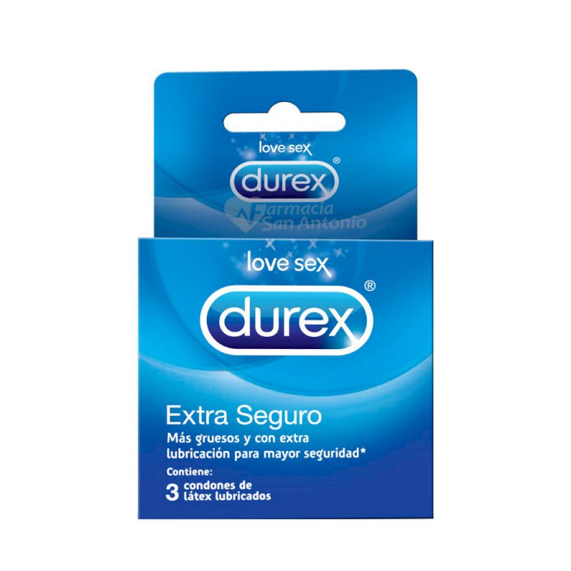 DUREX EXTRA SEGURO X 3 UND