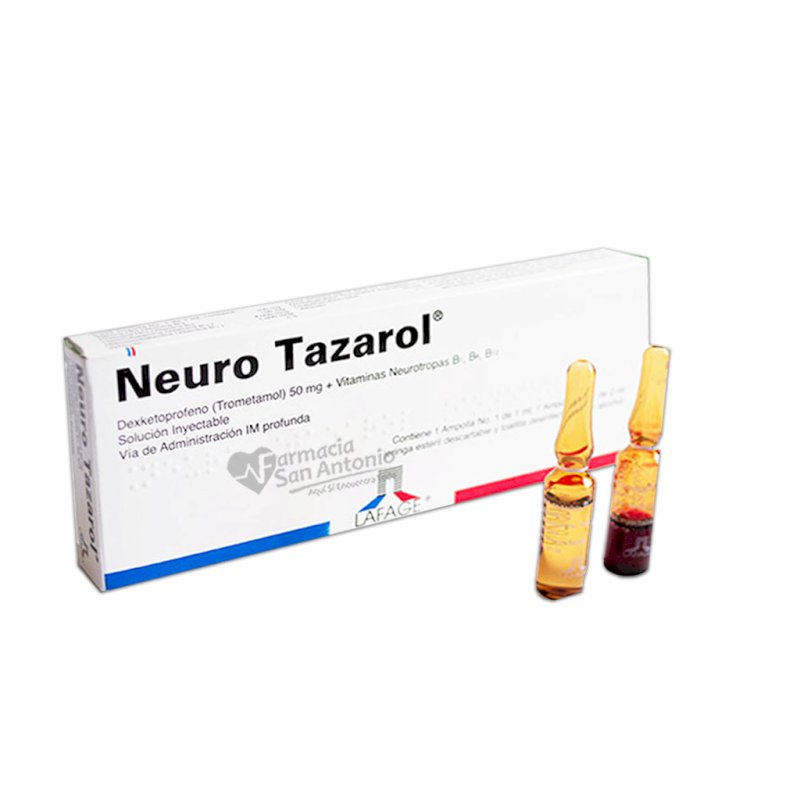 NEURO TAZAROL INY X 1 AMP*