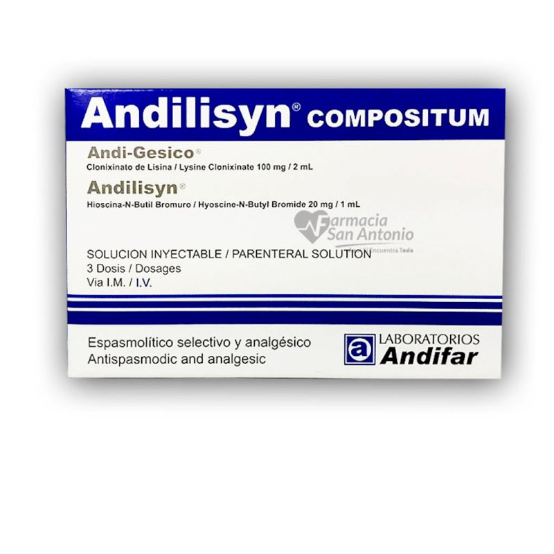 ANDILISYN COMPOSITUM SOL. INY X 3 DOSIS