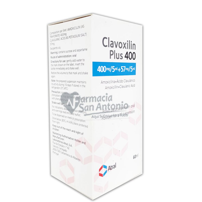 CLAVOXILIN PLUS SUSP. 400 MG X 100 ML