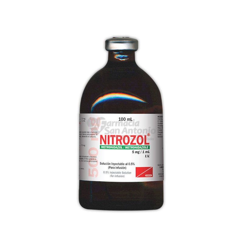 NITROZOL VIAL INY. 5MG/1ML X 100ML (METRONIDAZOL)