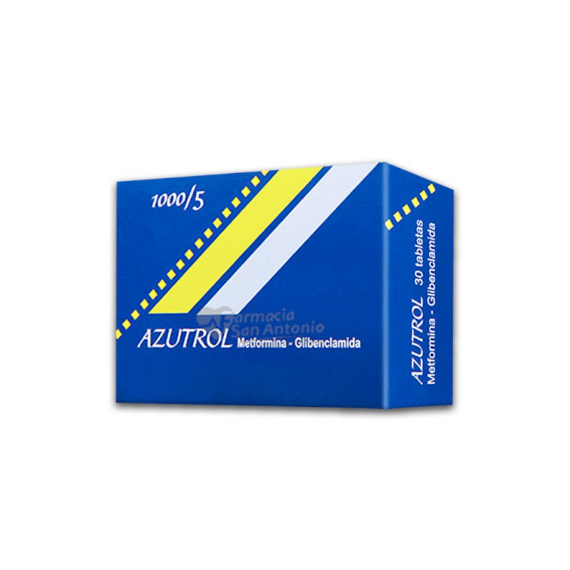AZUTROL (METFORMINA ) 1000/5 MG X 30 TAB