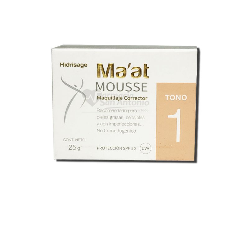 MAAT MOUSSE TONO 1 X 25GR$