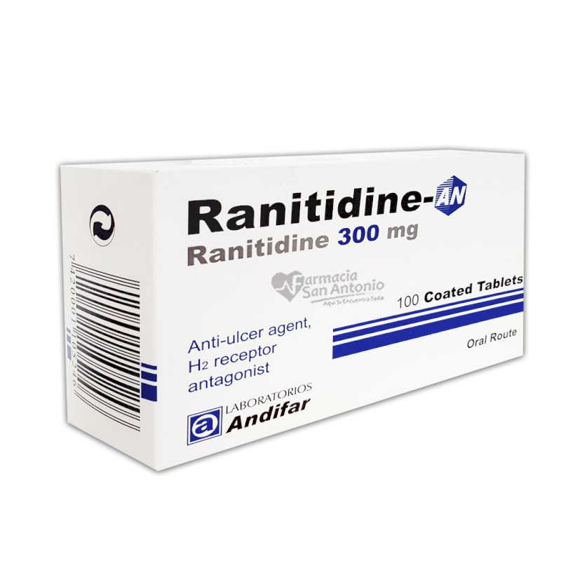 RANITIDINA ANDIFAR 300MG X 100 TAB