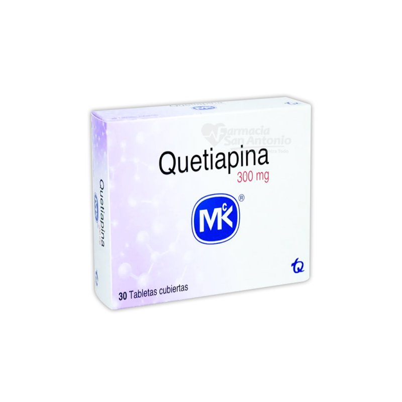 QUETIAPINA 300MG X 30 TABS.