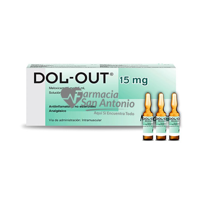 DOLO-OUT 15MG X 3 AMPOLLAS