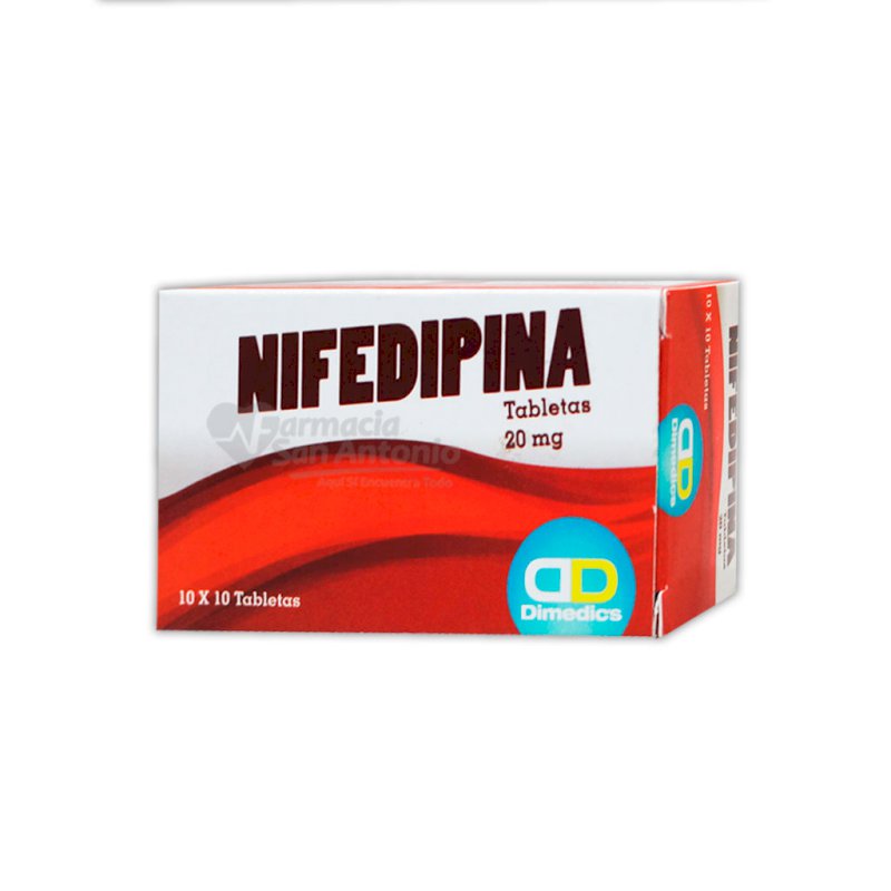 NIFEDIPINA 20MG X 100 TABS.