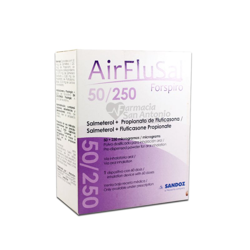 AIRFLUSAL FORSPIRO 50+250MCG X 60 DOSIS