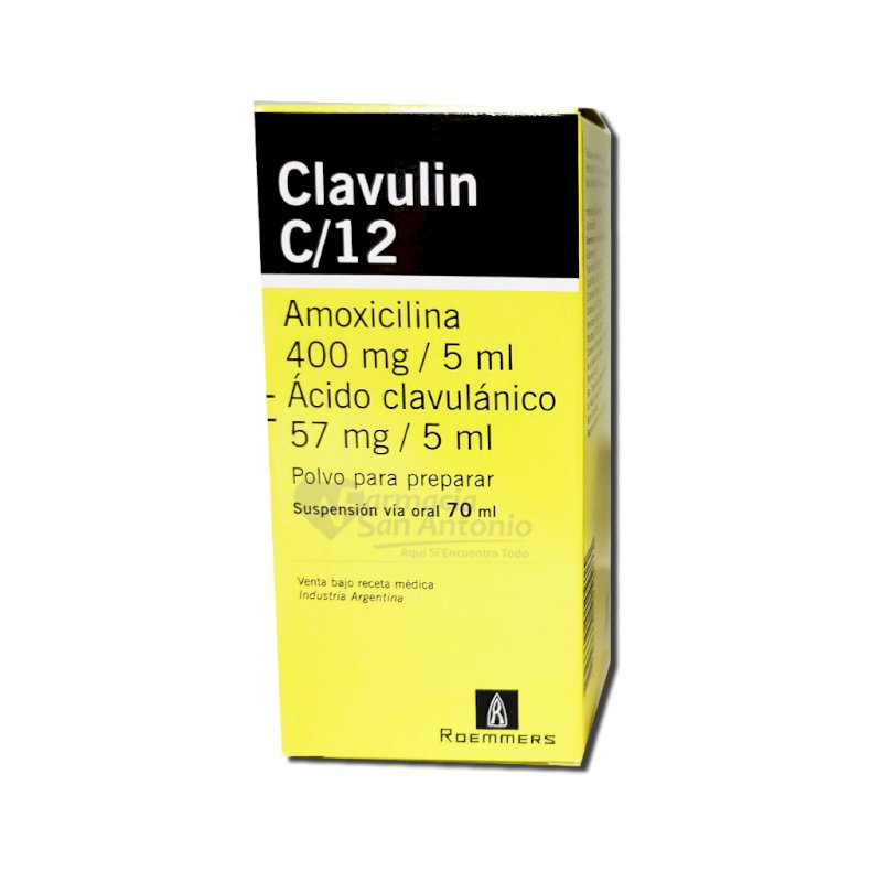 CLAVULIN C/12 SUSP 400MG/70ML $
