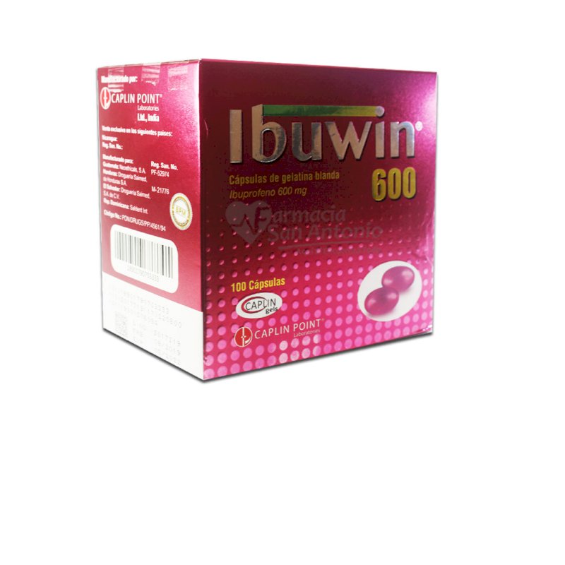 IBUWIN 600MG X 100 CAP. GEL BLANDA