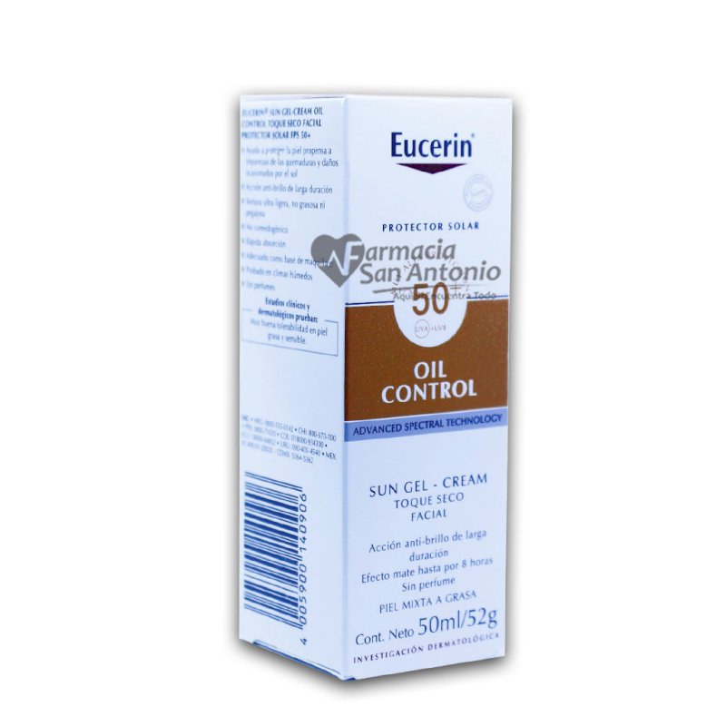 EUCERIN OIL CONTROL TOQUE SECO SPF 50, 50ML