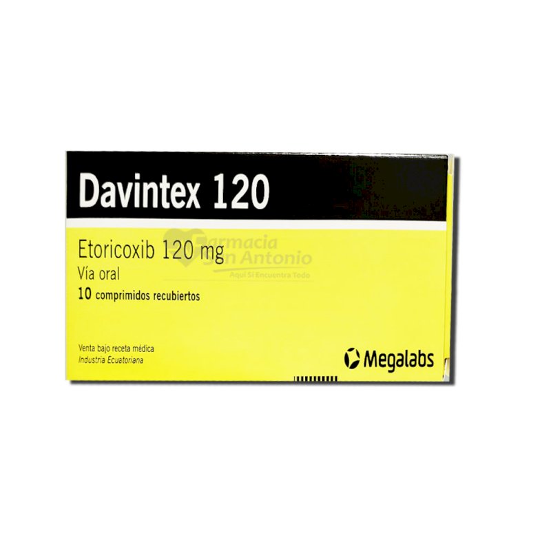 DAVINTEX 120MG X 10 COMP