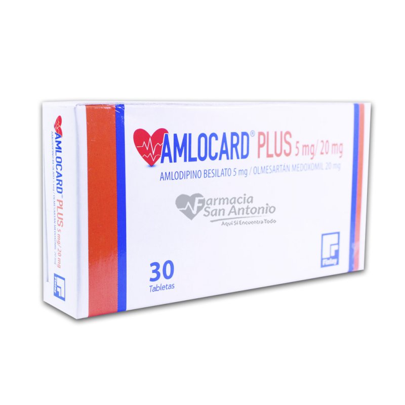 AMLOCARD PLUS 5MG/20MG X 30 TABS