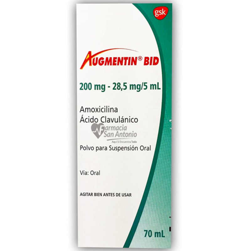 AUGMENTIN BID SUSP 200MG X 70ML