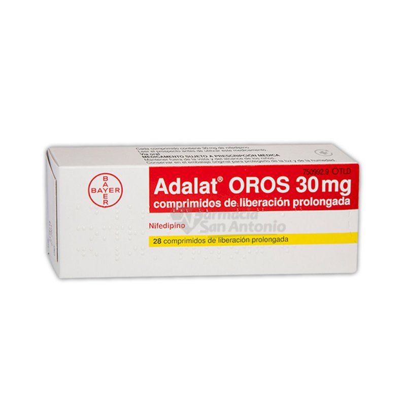 UNIDAD ADALAT OROS 30MG TAB