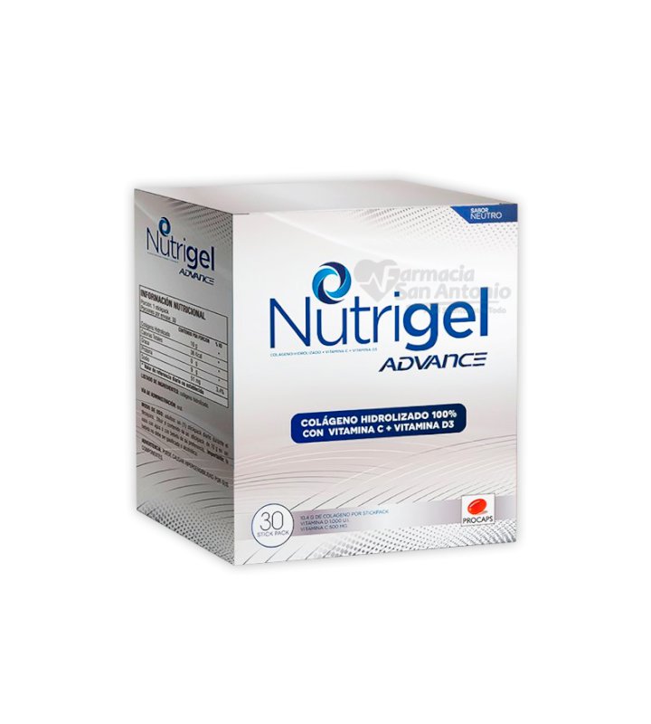 NUTRIGEL ADVANCE NEUTRO X 30 SOB