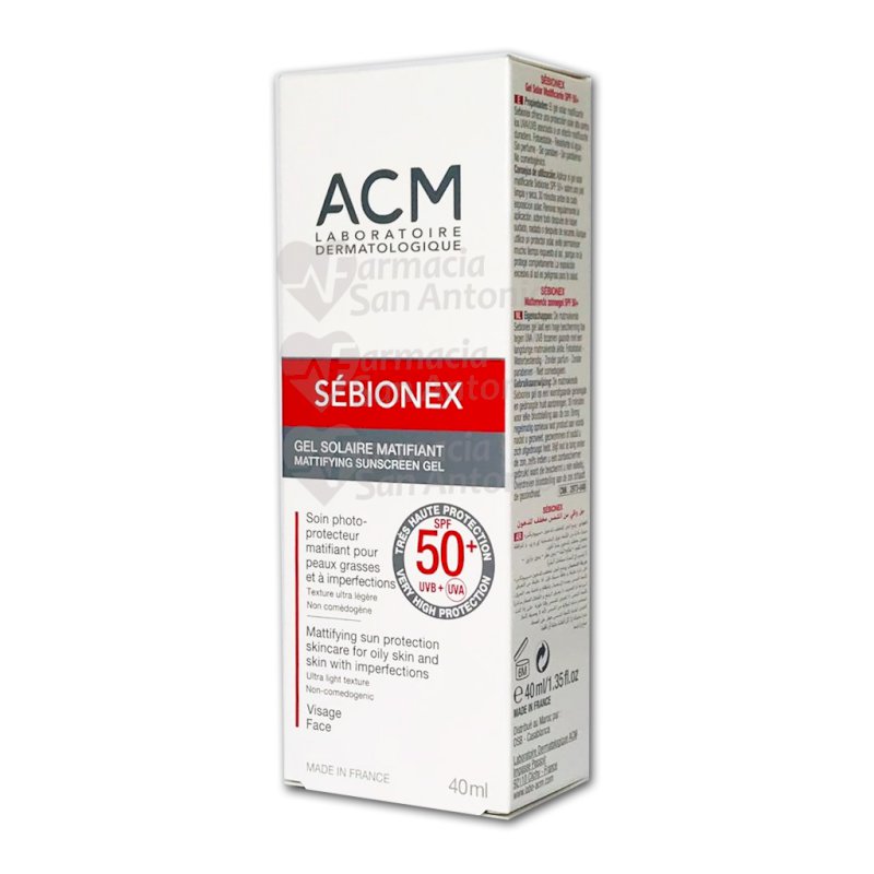 ACM SEBIONEX GEL MATIFICANTE SPF50 X 40ML