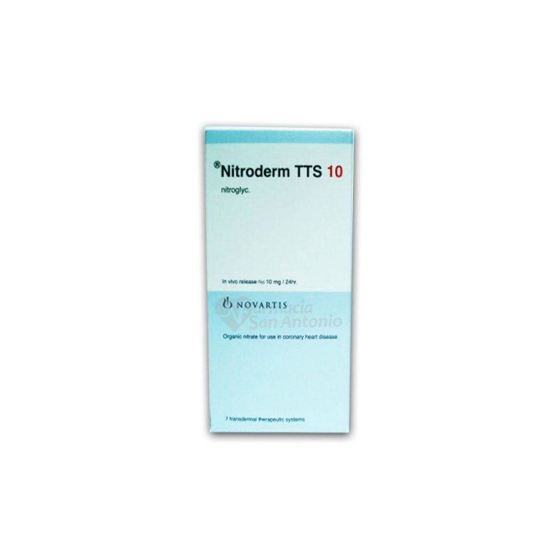 NITRODERM 10MG X 10 PARCHES