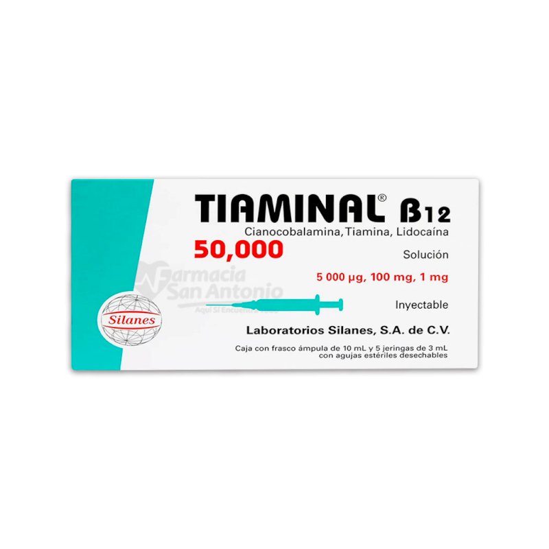 TIAMINAL B12 50,000 INY X 5 AMP