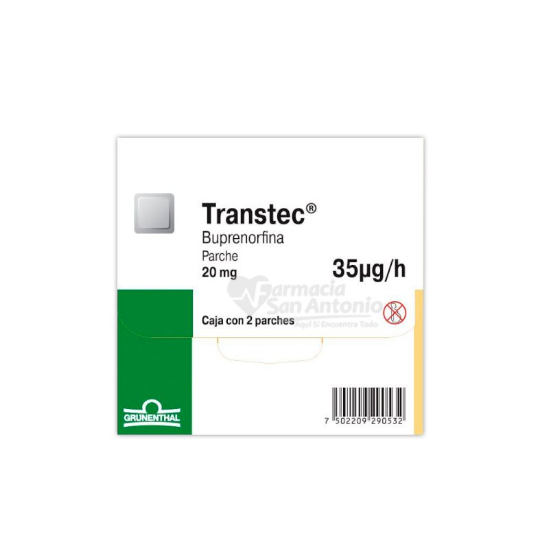 TRANSTEC 20MG X 2 PARCHE