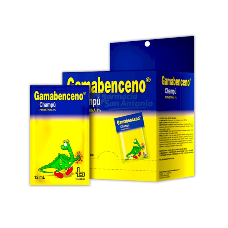 GAMABENCENO SHAMPOO BOLSITA 12 ML*