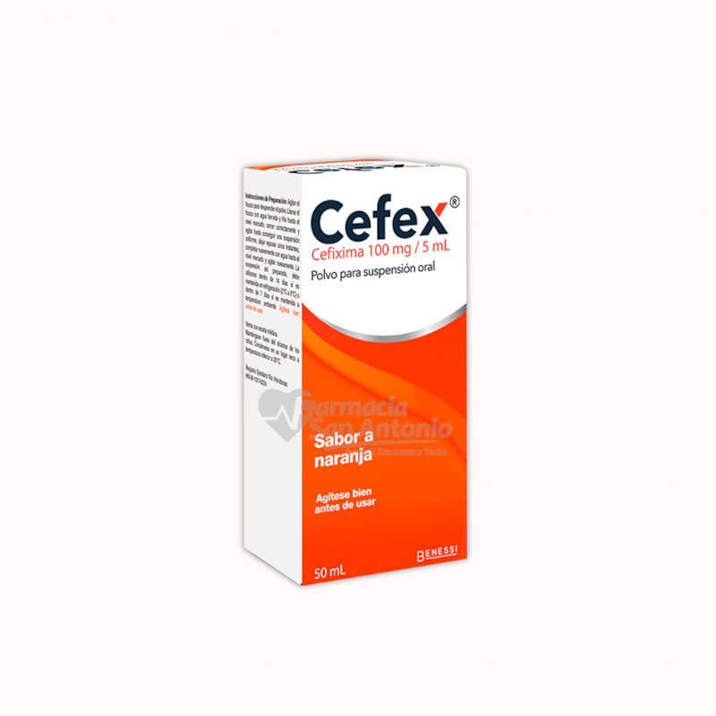 CEFEX (CEFIXIMA) 100MG/5ML SUSP X 50ML