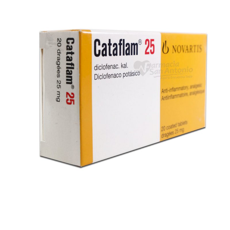 CATAFLAM 25MG X 20 GRAGEAS