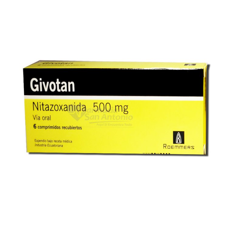 GIVOTAN 500MG X 6 COMP $