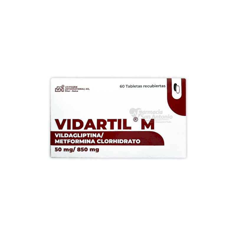 VIDARTIL M 50/850MG X 60 TABS