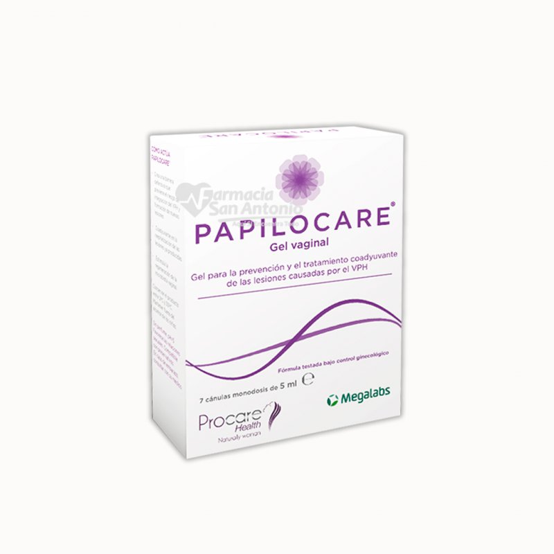 PAPILOCARE GEL VAGINAL 5ML X 7 CANULAS