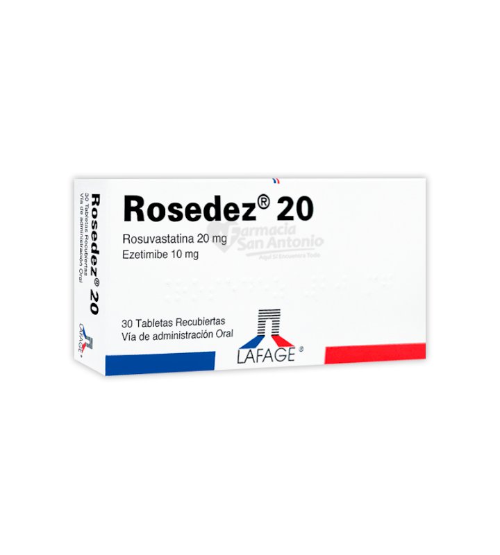 ROSEDEZ 20MG/10MG X 30 TABS