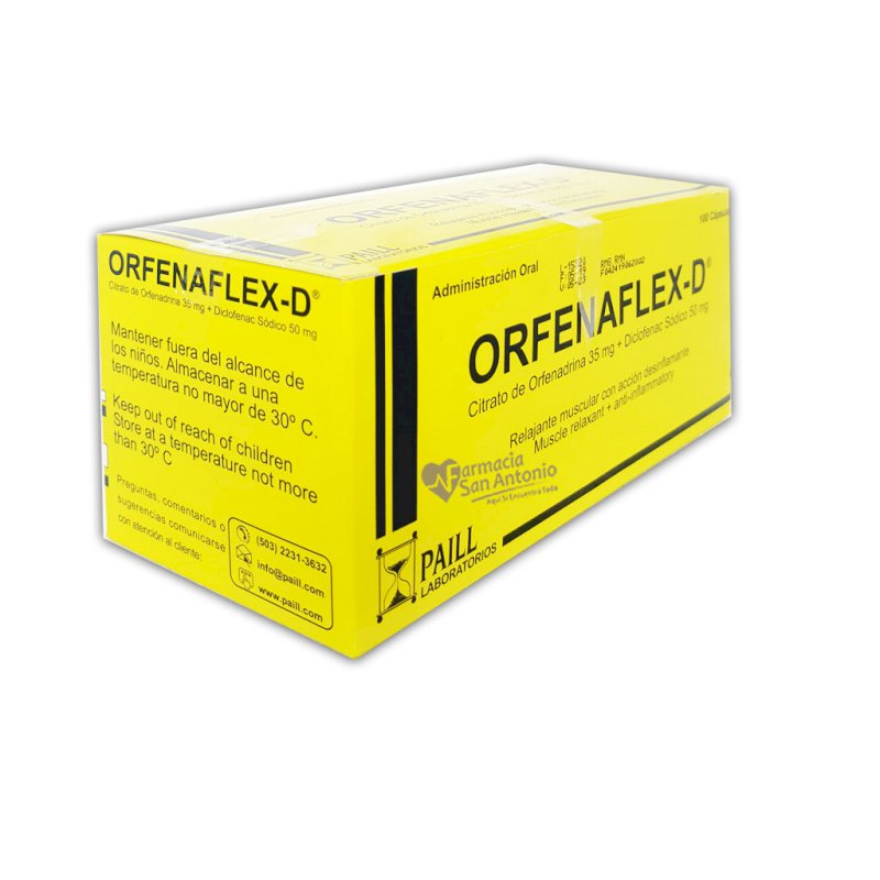 ORFENAFLEX D X 100 CAP