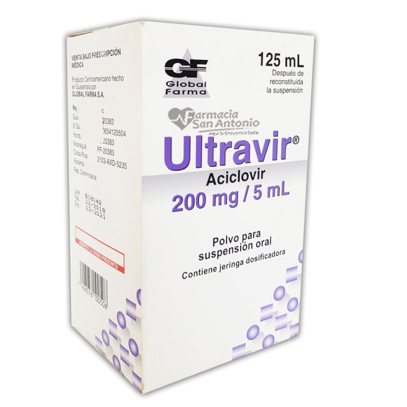 ULTRAVIR 200MG/5ML POLVO SUSP