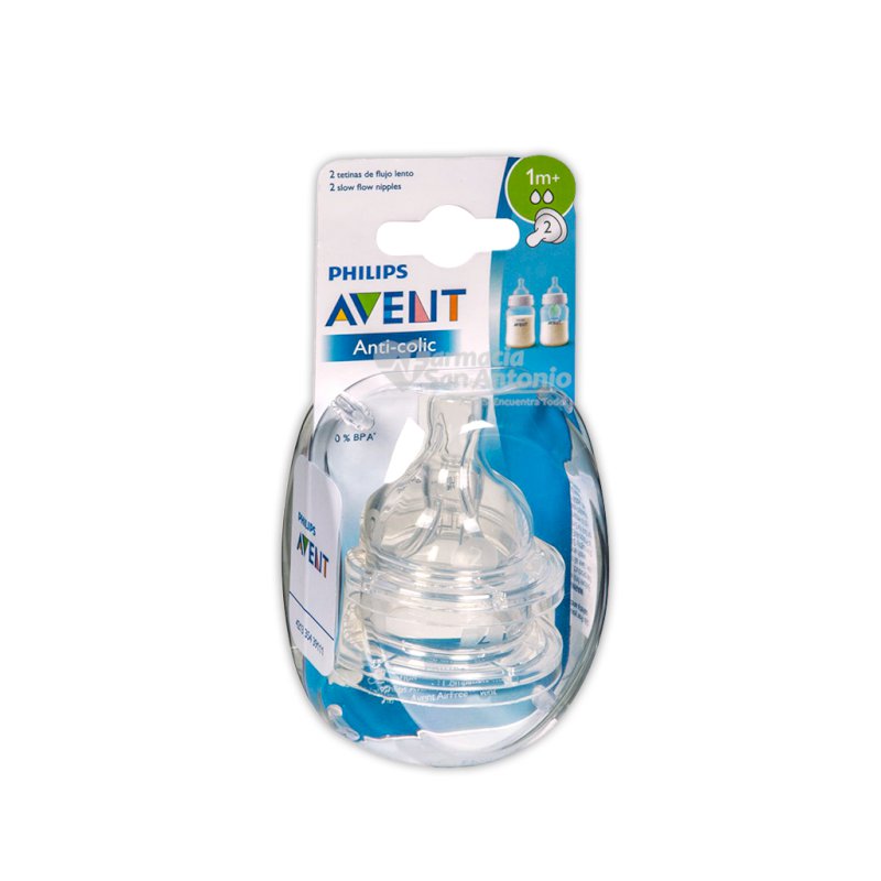 AVENT MAMADERA FLUJO LENTO 1M+ X 2