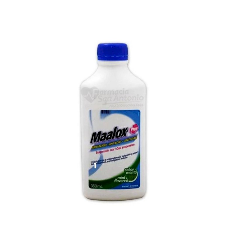 MAALOX PLUS SUSP MENTA 360ML