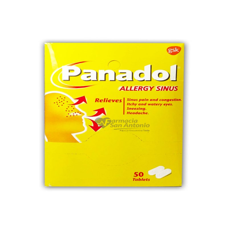 PANADOL ALERGIA Y SINUSITIS X 50 TABS