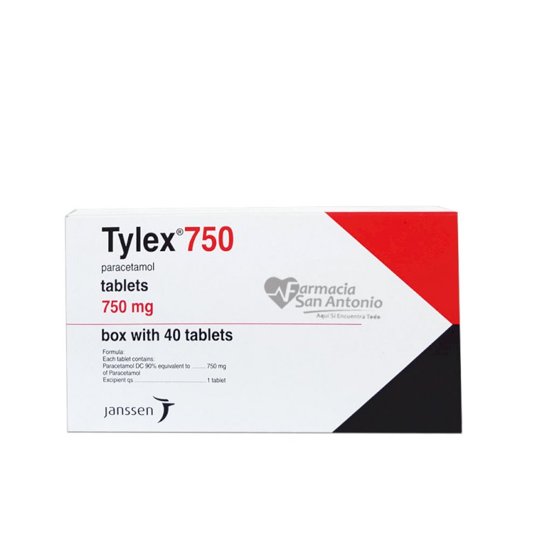 TYLEX 750MG X 40 TABS