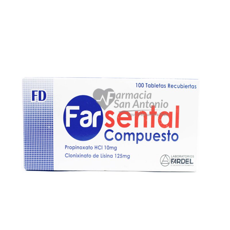 UNIDAD FARDEL FARSENTAL COMP X  100 TABS