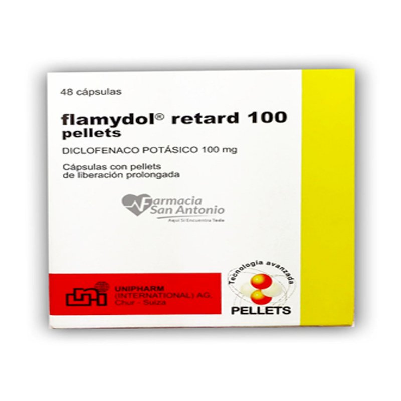 UNIDAD FLAMYDOL RETARD 100MG CAP