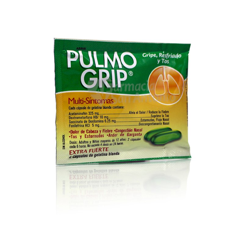 Pulmo Grip Jarabe (Tos Seca Asma, Gripa, Bronquitis,, 50% OFF