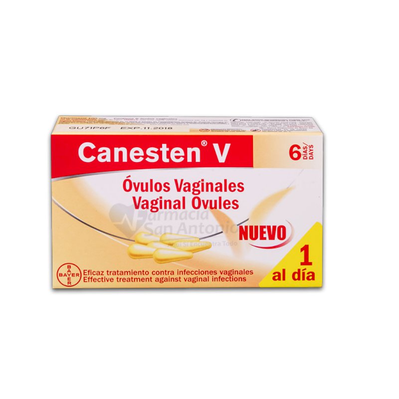 Canesten Vaginal 100mg X 6 Ovulos And Farmacia San Antonio 2917