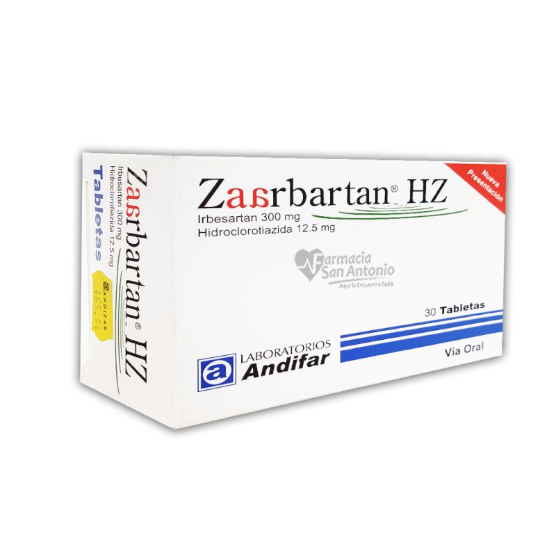 ZAARBARTA HZ 300MG/12.5MG X 30 TAB