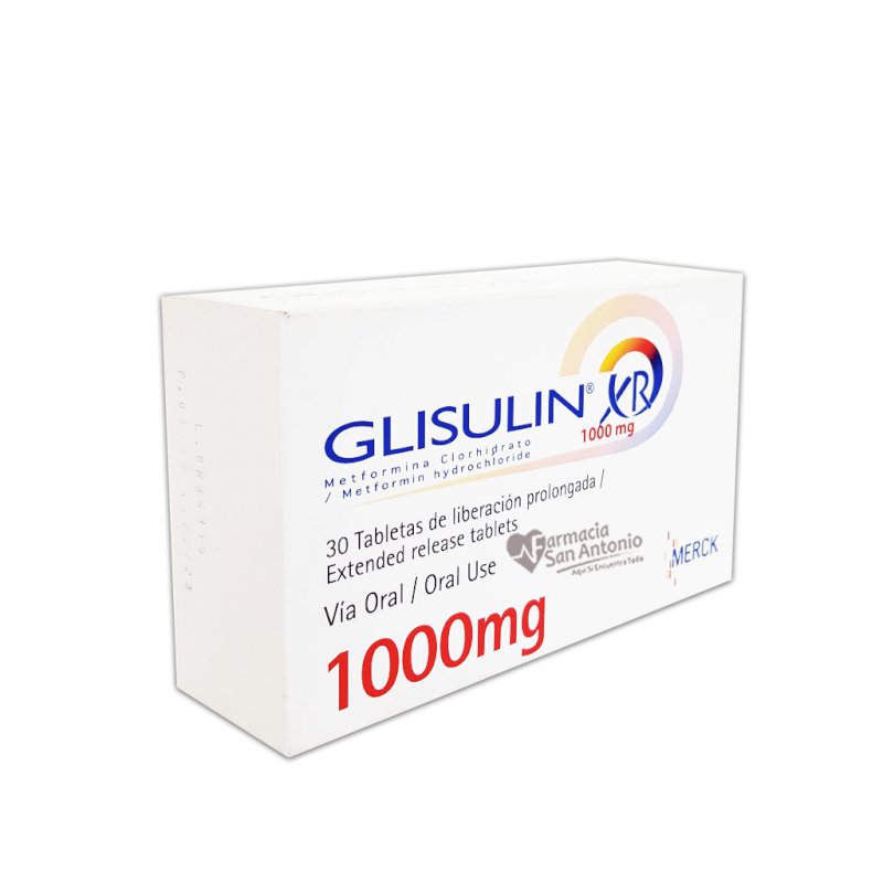 GLISULIN XR 1000MG X 30 TAB @