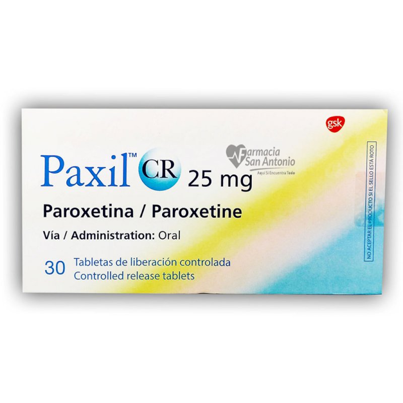 UNIDAD PAXIL CR 25MG TABS