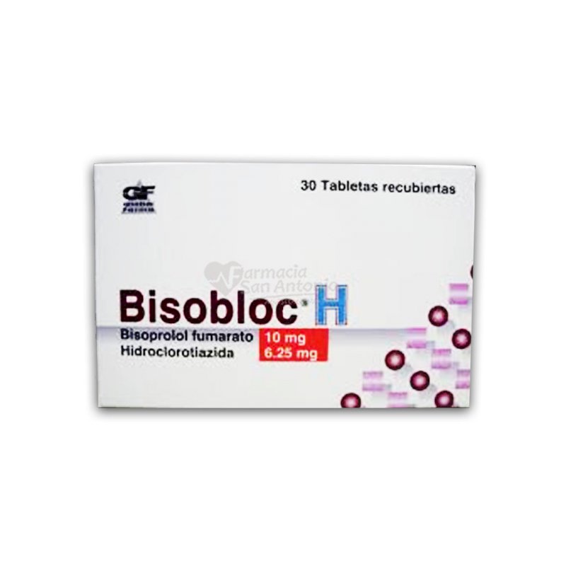 BISOBLOC H 10 MG/6.25 X 30 TABS