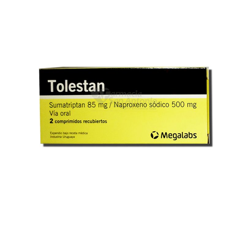 TOLESTAN 85MG/500MG X 2 COMPS $